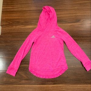 Hot Pink Girls Adidas Hoodie